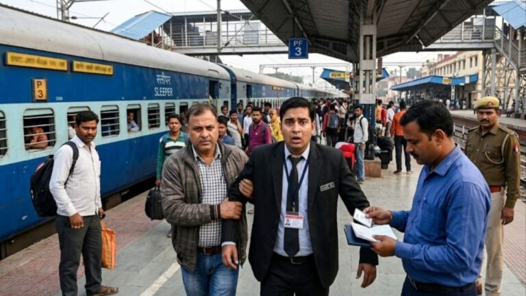 पटना जंक्शन पर पकड़ा गया फर्जी टीटीई, विजिलेंस टीम ने हिरासत में लिया